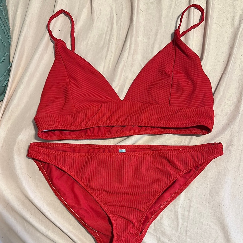 Red Women's Bikini Set